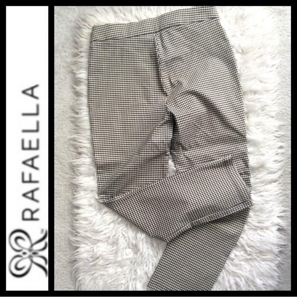 NWOT Rafaella Houndstooth Stretch Comfort Pant - Picture 3 of 6